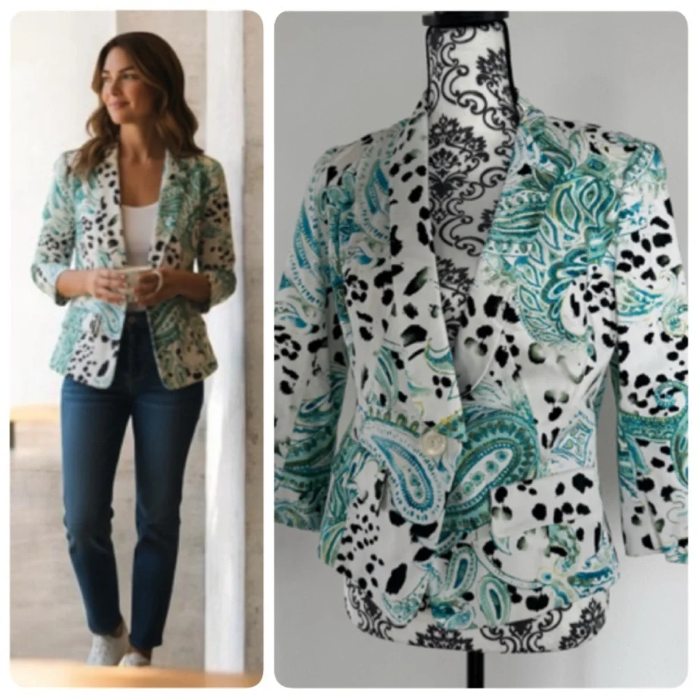 W BY WORTH CAREER BLAZER SIZE 4 - Picture 9 of 16